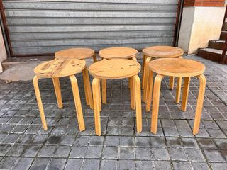 SET 6 Taburetes Ikea Frosta A RESTAURAR