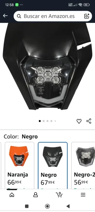 Faro delantero moto LED