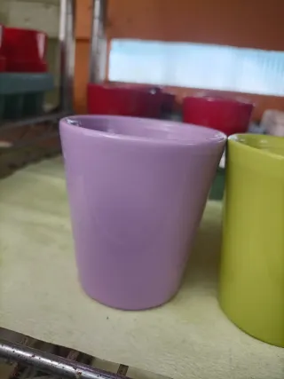 Set 2 Mini Vasi Pianta Grassa Ceramica