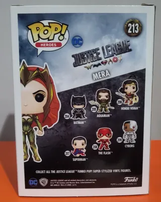 Funko Pop Mera Justice League Firmado
