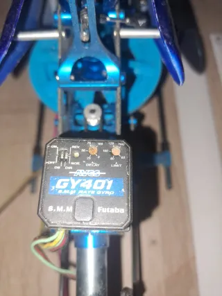 Chasis Helicóptero RC Azul