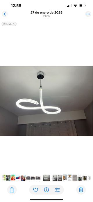 Lámpara de cristal Bohemia,