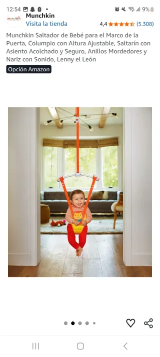 Saltador para puerta de bebé