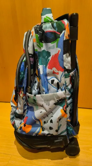 Mochila Totto con ruedas floral
