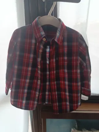 Camicia a quadri bambino originale marines