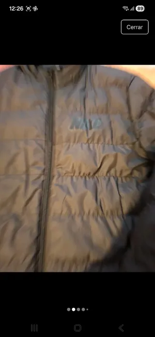 Cazadora acolchada chico negra