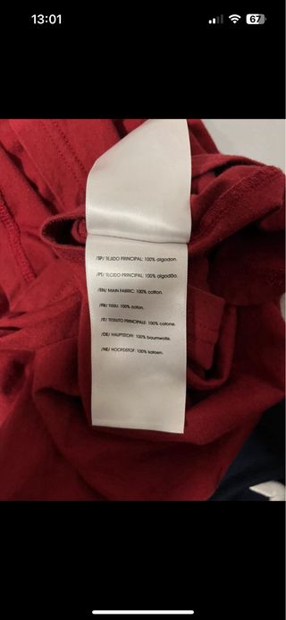 Jersey Fino Fila Azul y Rojo