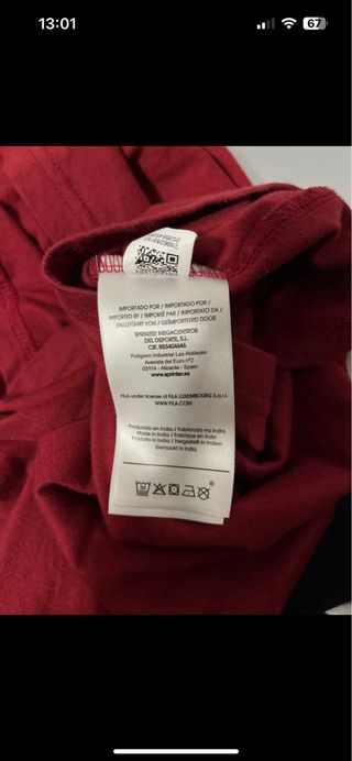 Jersey Fino Fila Azul y Rojo