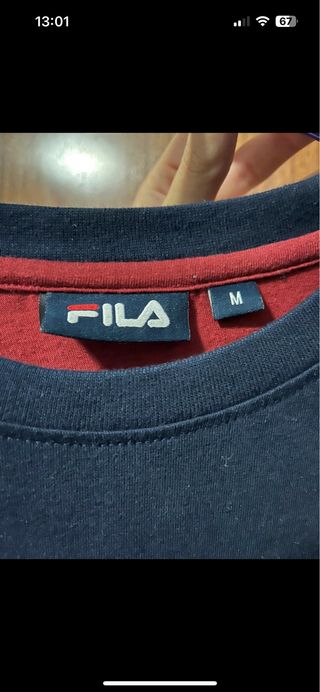 Jersey Fino Fila Azul y Rojo