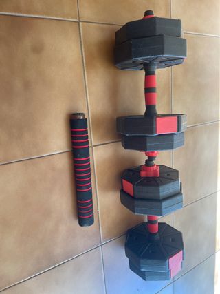 Set de pesas.