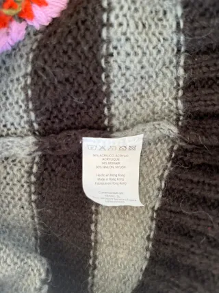 Jersey Desigual Rayas Flores Bordadas