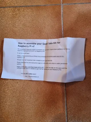 Kit Raspberry 4 SATA NAS (EU)