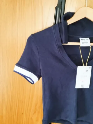 Top Bershka UCLA Est. 1919 Azul