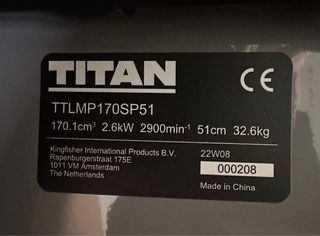 Cortacésped Titan 51cm Gasolina sin uso