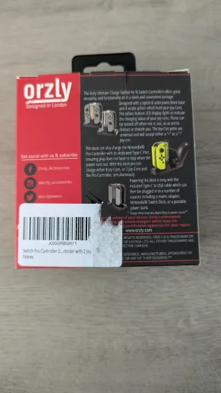 Cargador Orzly para Nintendo Switch Joy-Con