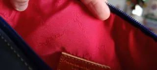 Pochette Byblos vera pelle marrone/grigio