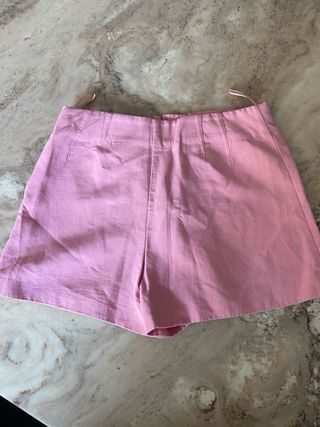 Zara Pantalón Corto Rosa Palo Talla XS