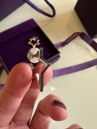 Pendientes Aro Estrella Aristocrazy Plata y piedra