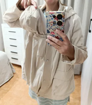 Abrigo de porteo beige