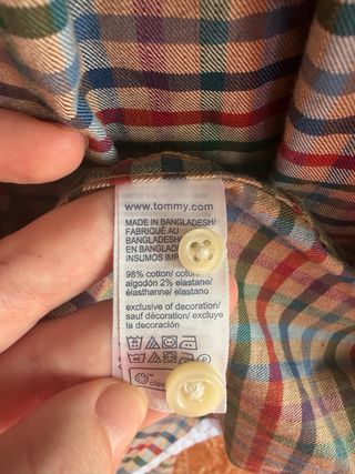 Camisa Tommy Hilfiger a cuadros vintage