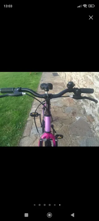 Bicicleta infantil 20 morada