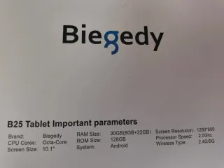 Tablet 10" Oro 2026 – Android 15, Gemini AI, 30GB