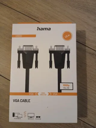 Cable VGA Hama 1.5m Full HD