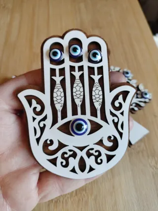 Imanes Ojo Turco mano de Fátima, Búho y Árbol vida