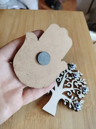 Imanes Ojo Turco mano de Fátima, Búho y Árbol vida