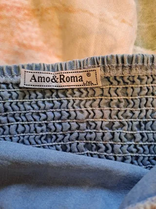 Top vaquero con tirantes y volantes