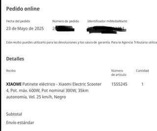 Patinete Eléctrico Xiaomi 4