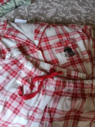 Pijama cuadros mujer rojo y blanco de mafalda