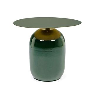 Mesa Auxiliar Bizzotto Nalima Verde/Dorado