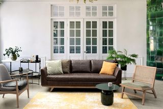 Mesa Auxiliar Bizzotto Nalima Verde/Dorado