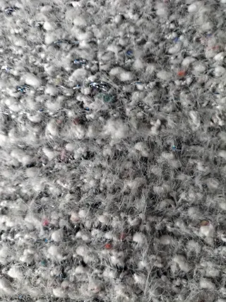 Jersey de mujer cuello alto gris