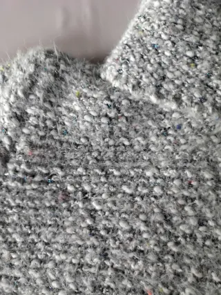 Jersey de mujer cuello alto gris