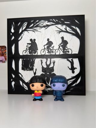 Figuras 3D pintadas a mano