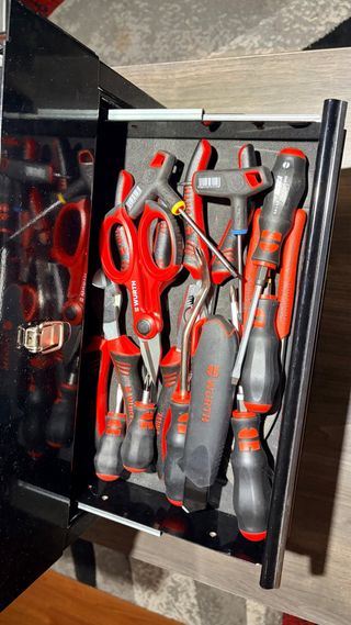 Mini Carro Taburete herramientas con cajones