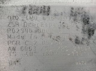 Audi 93468 4m0616203e acumulador de presion q7 4m