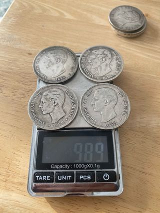 Duros de Plata, monedas de 5 pesetas