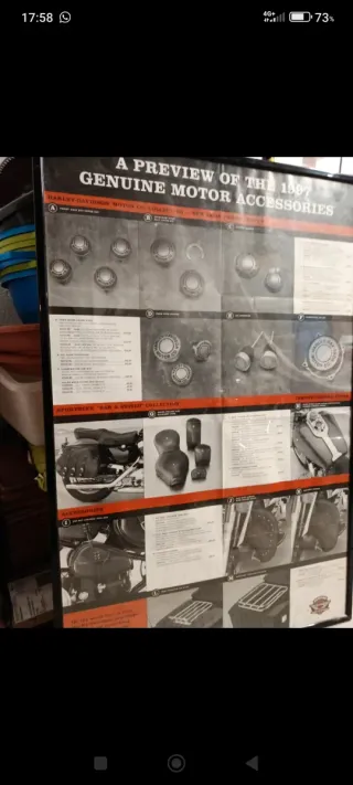Poster Harley Davidson 1997 Accessori