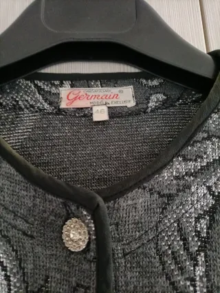 Cardigan leggero vintage lana grigio