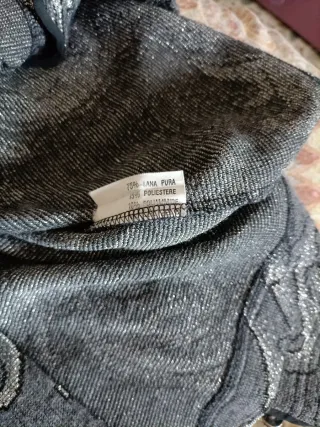 Cardigan leggero vintage lana grigio