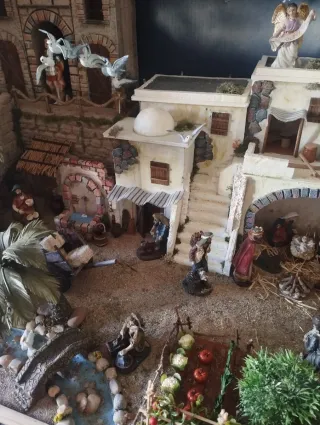 Belén grande hecho a mano