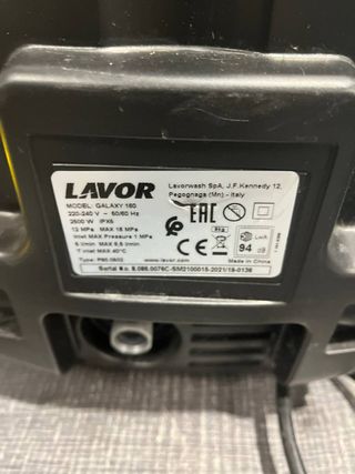 Hidrolimpiadora Lavor Galaxy 160, 2500 vatios