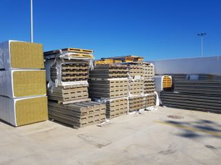 Panel sándwich cubierta 12m de largo Blanco 30mm