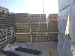 Panel sándwich cubierta 12m de largo Blanco 30mm