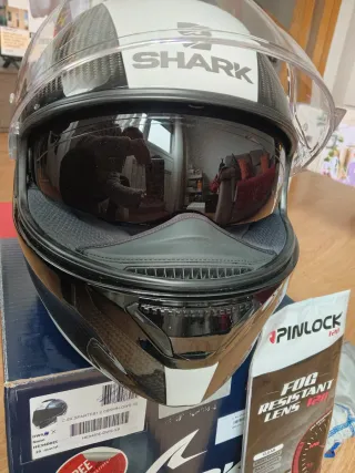 Casco de moto Shark con Pinlock