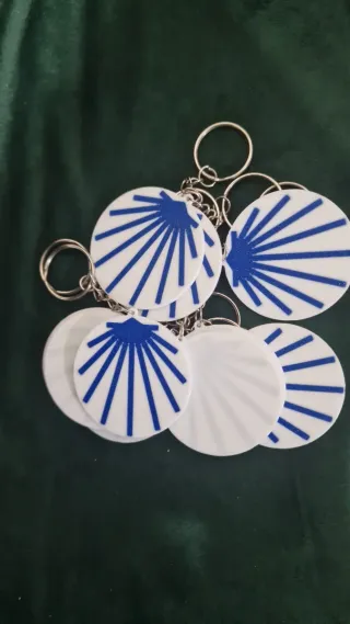 Llaveros conchas Camino de Santiago