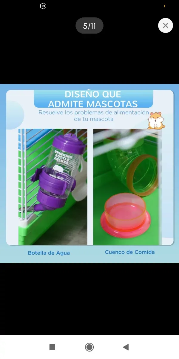 Jaula hámster túneles y plataformas